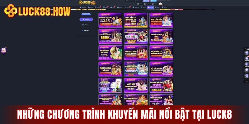 Những chương trình khuyến mãi nổi bật tại LUCK8 2026